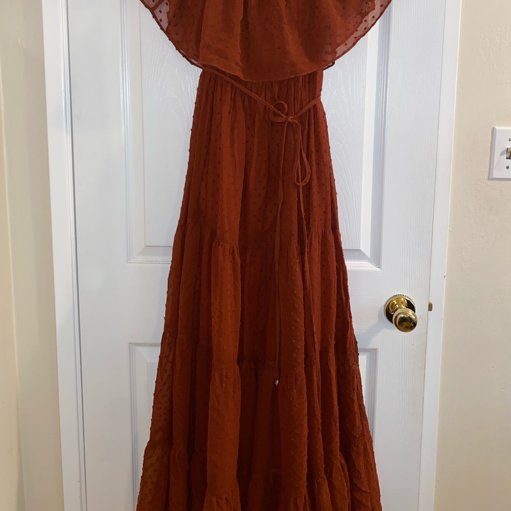 Baltic born off the shoulder maxi. Size small